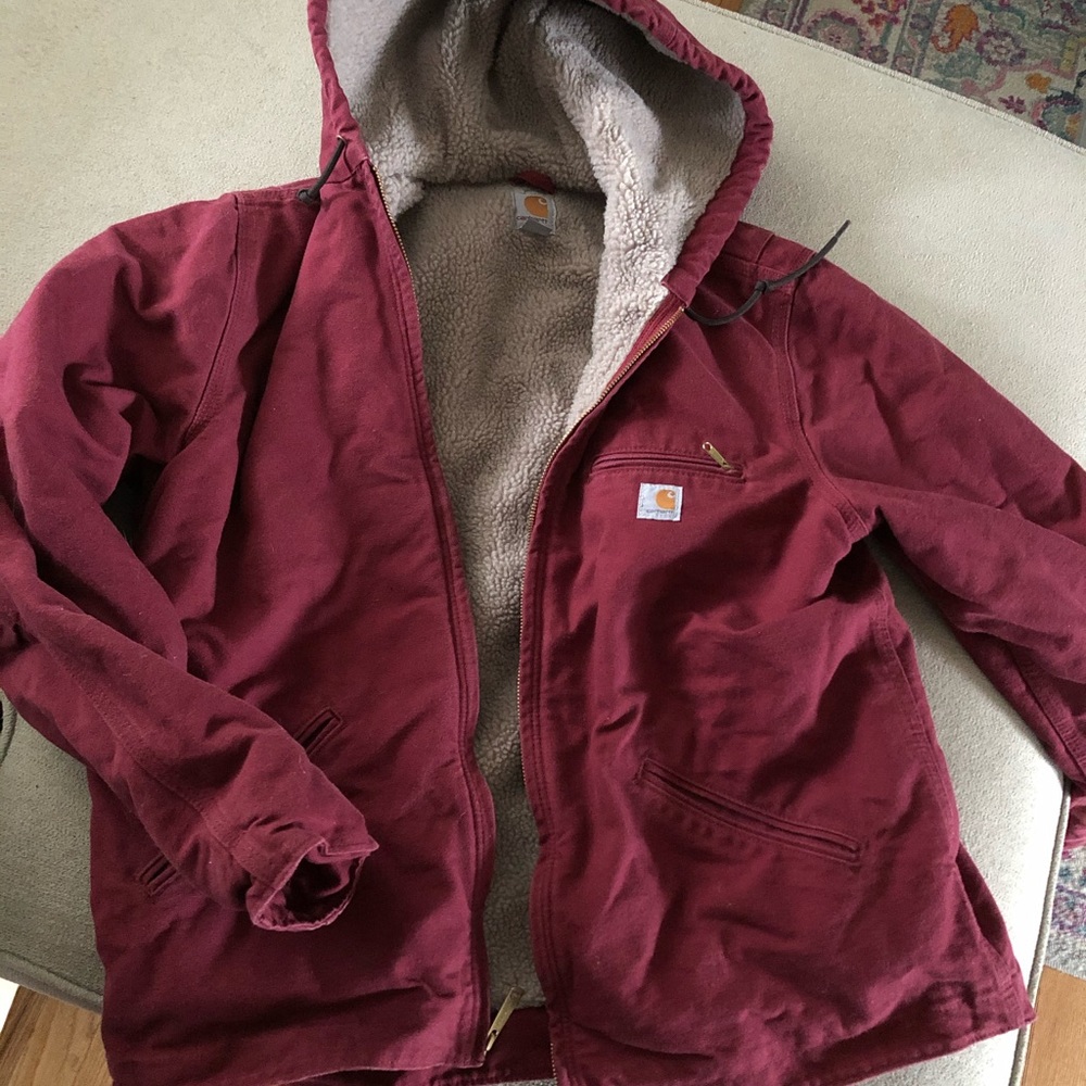 Women’s Carhartt red/maroon jacket size L